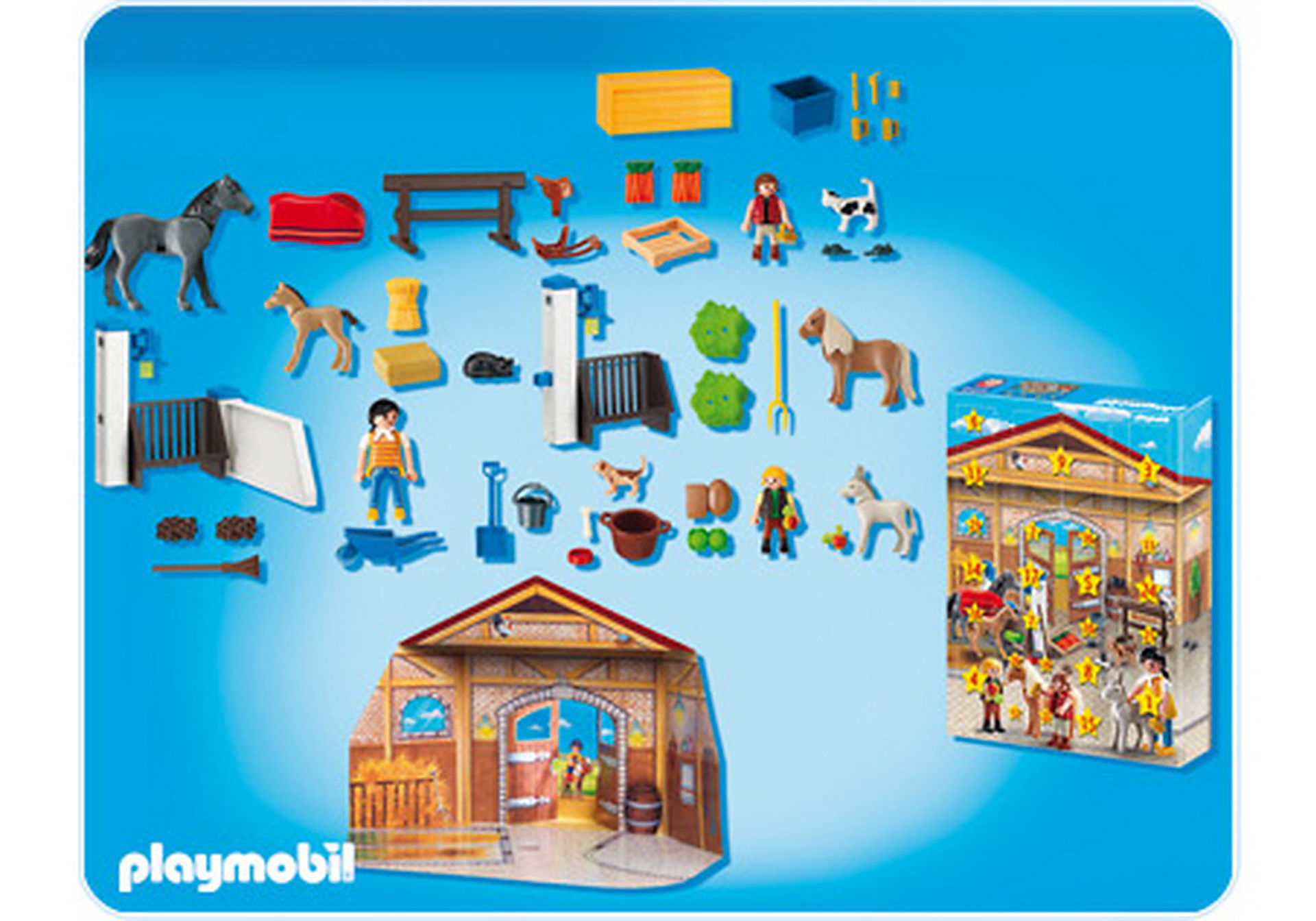 Calendrier de l`Avent Centre équestre - 4159-A | PLAYMOBIL® Calendrier de l`Avent Centre équestre - 4159-A | PLAYMOBIL®